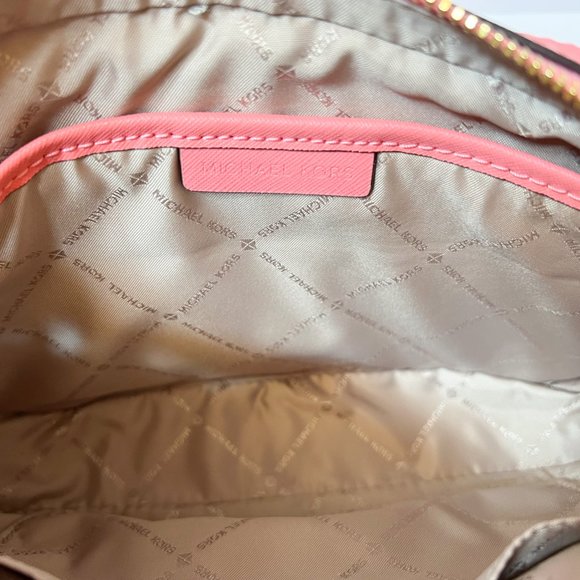 Michael Kors Jet Set Item Chain Crossbody Shoulder Bag Grapefruit Pink - Picture 6 of 7